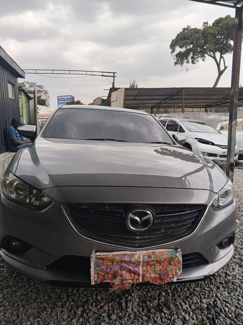 Mazda front grille, freshly finished