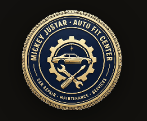 Mickey Justar Auto Fit Centre crest